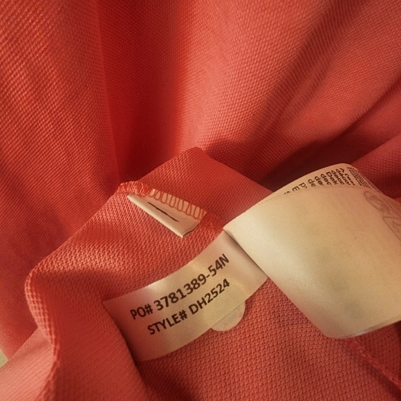 Lacoste Sport Pink Golf Polo Shirt Rubber Crocodile Mens Sz Medium - Picture 14 of 15